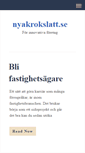 Mobile Screenshot of nyakrokslatt.se